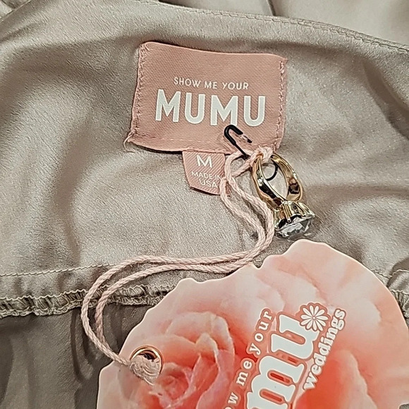 Show Me Your MuMu Tuscany Slip Maxi Dress in Show Me The Ring Luxe Sz M - Picture 8 of 10